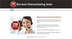 Desktop Screenshot of anti-telemarketing.net